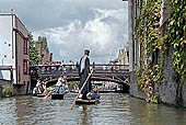 Cambridge, punting on the Cam river